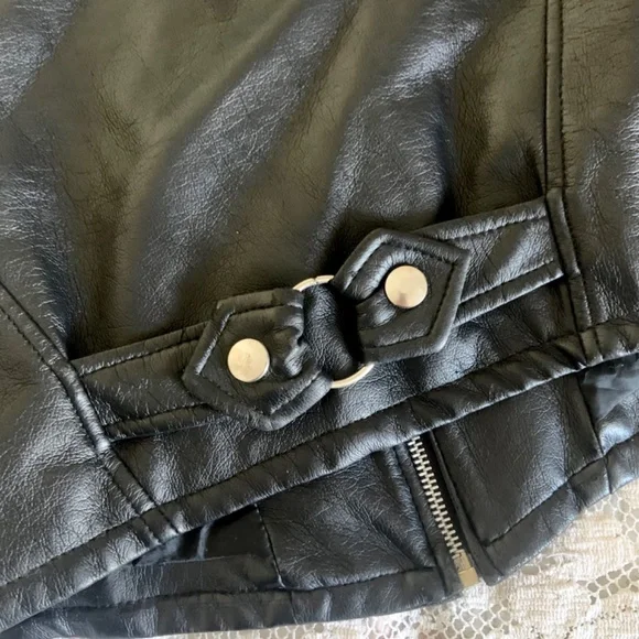 Vintage Simpatico black faux leather crop jacket - Picture 6 of 8